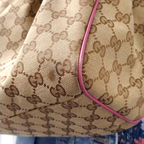 Gucci Monogram Canvas Leather Sukey Tote - Picture 8 of 15